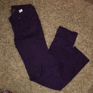 Purple cheetah pants